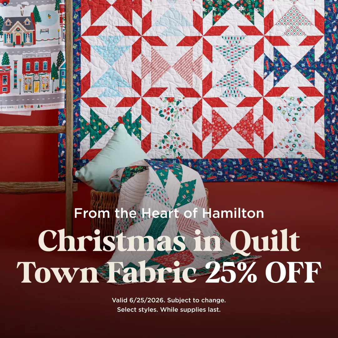 Christmas in Quilt Town Fabric 25% Off