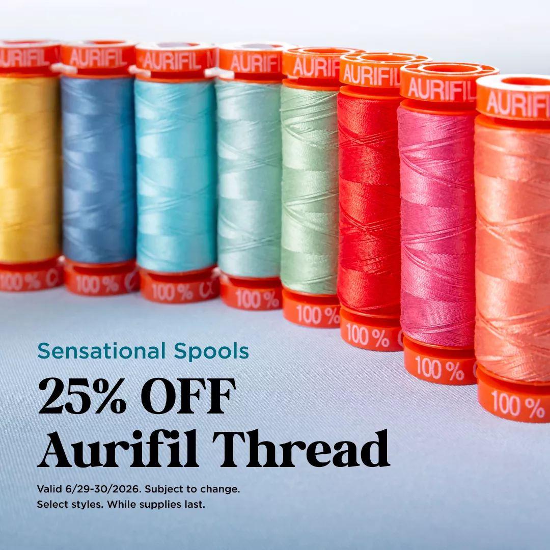 25% Off Aurifil Thread