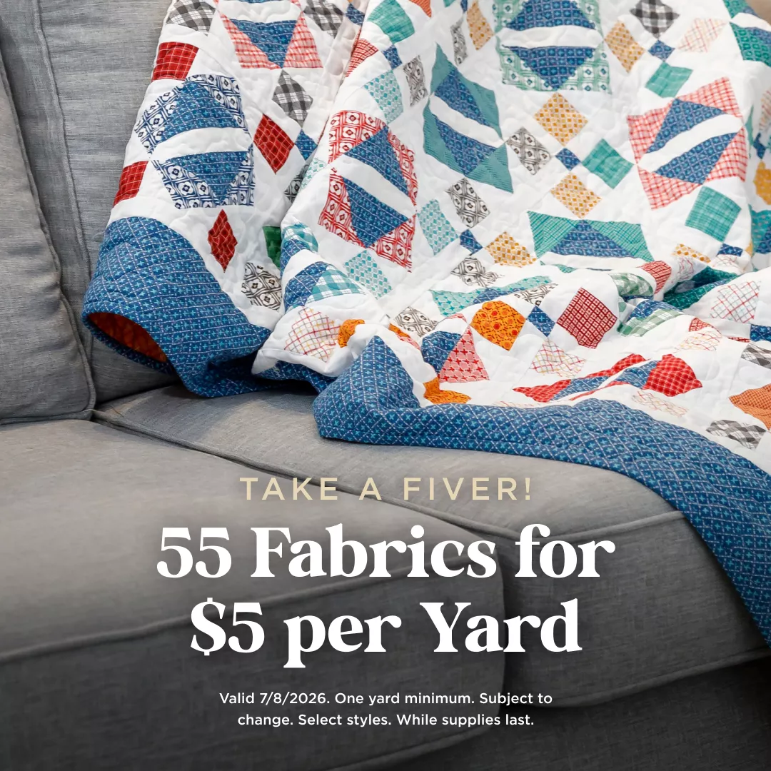 55 Fabrics for $5 per Yard