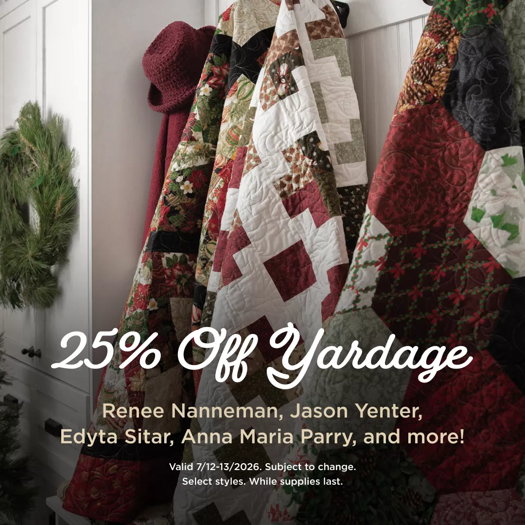 25% Off Fabric Yardage