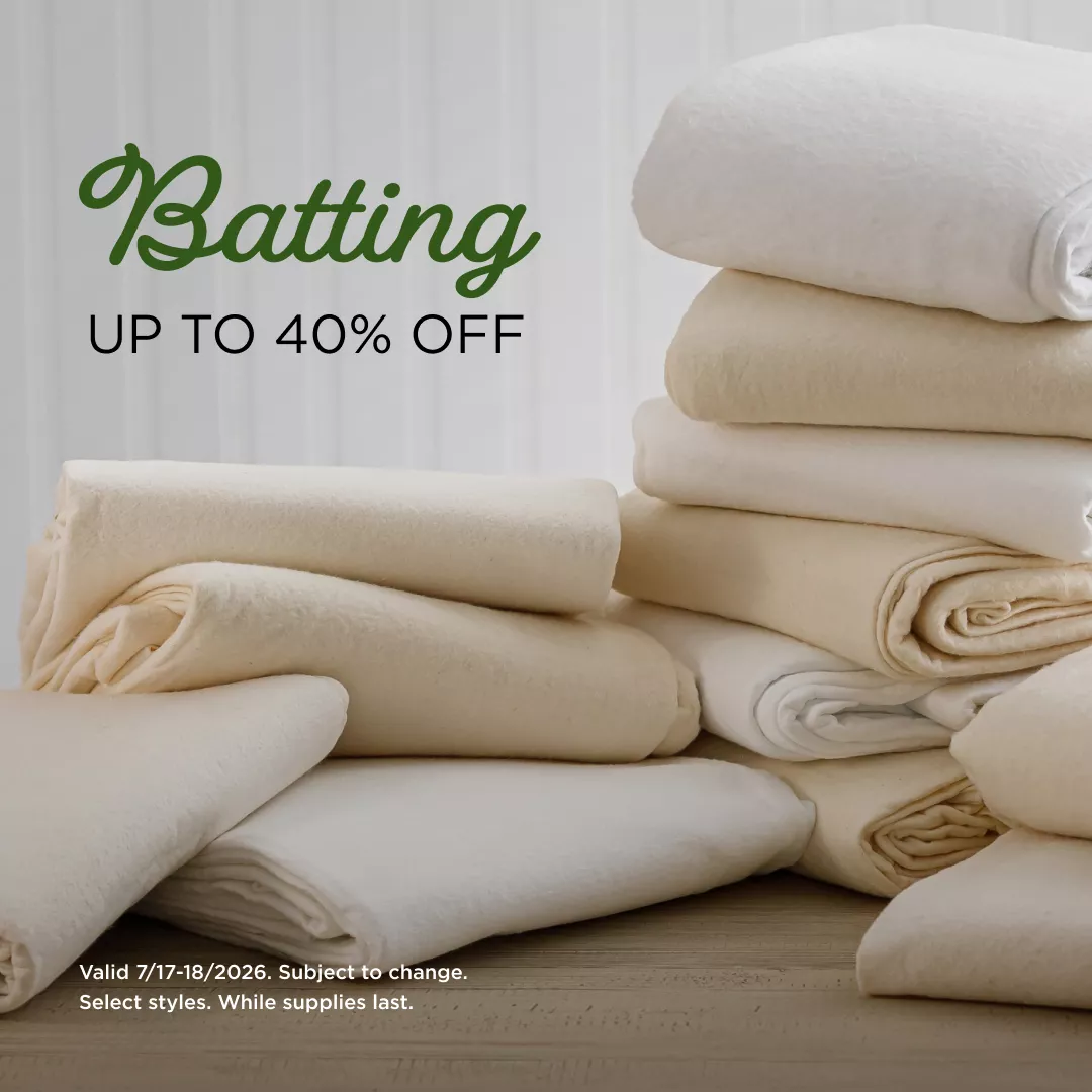 Batting up to 40% Off