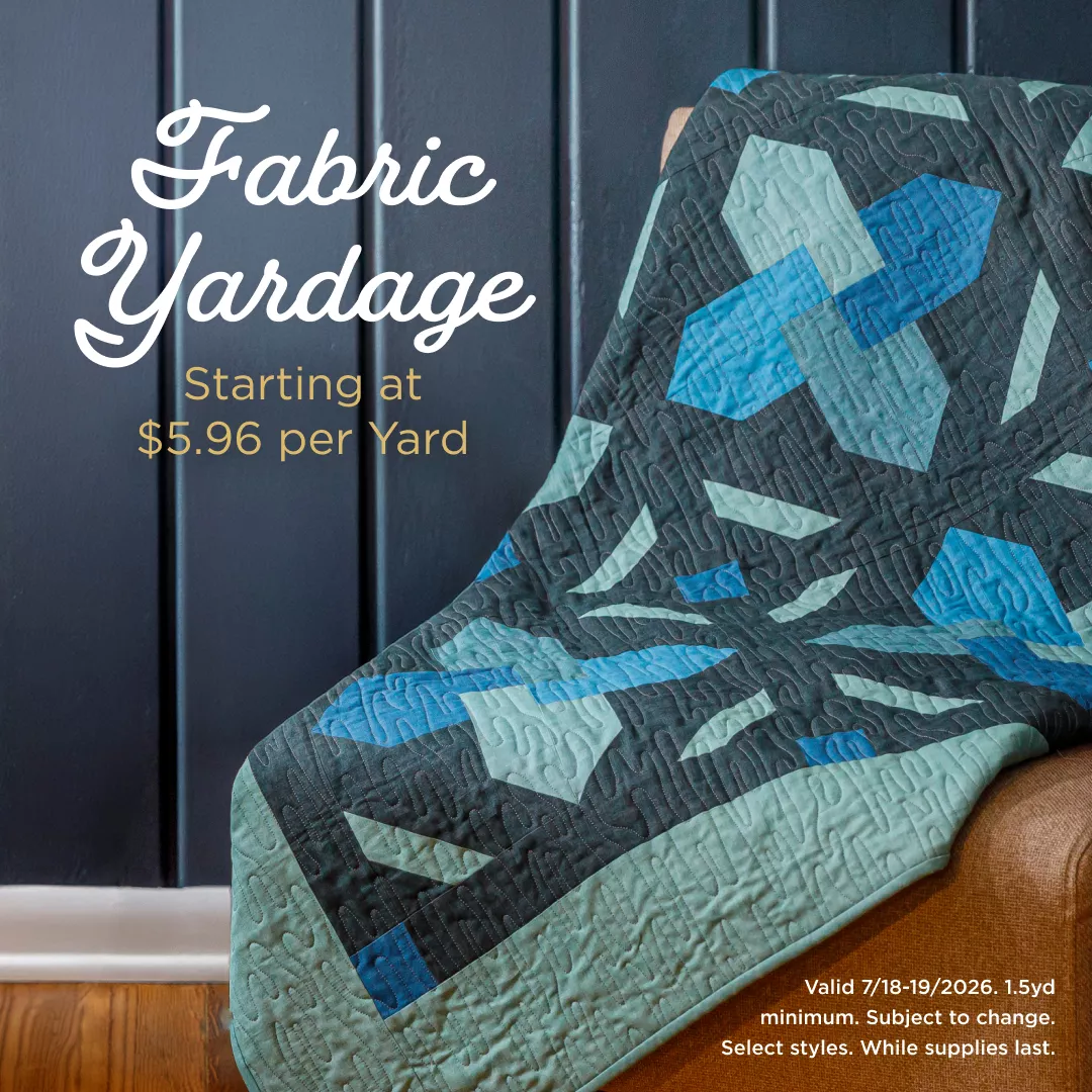 Fabric Yardage Starting at $5.96 per Yard