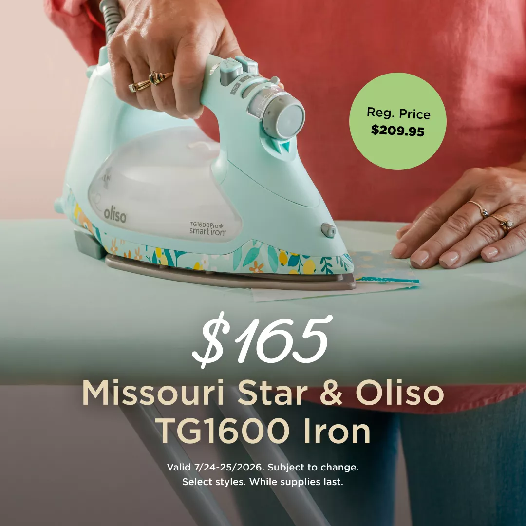 $165 Missouri Star & Oliso TG1600 Iron