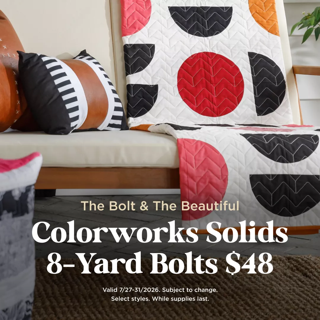 Colorworks Solids 8-Yard Bolts $48