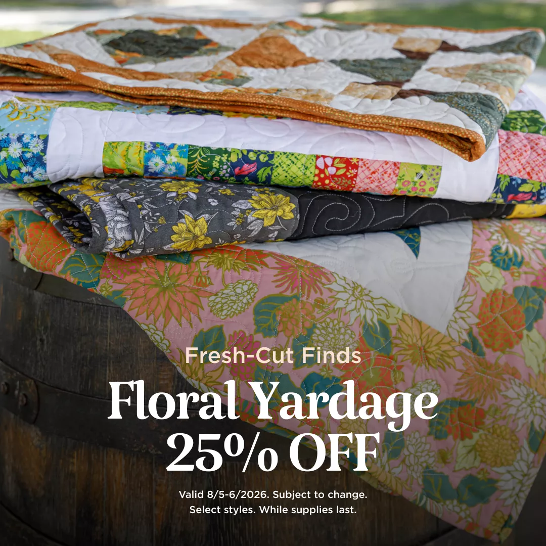 Floral Yardage 25% Off