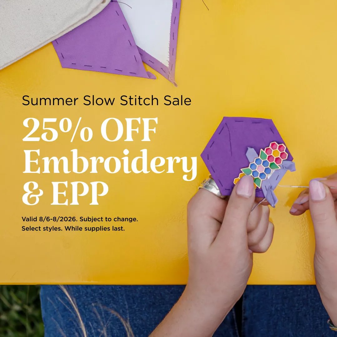 25% Off Embroidery & EPP