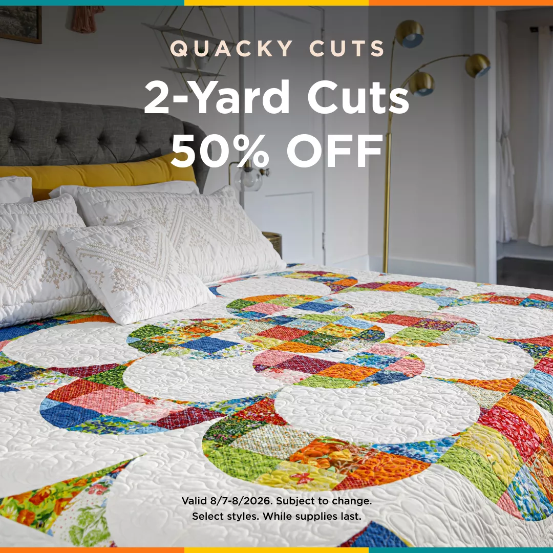 2-Yard Cuts 50% Off