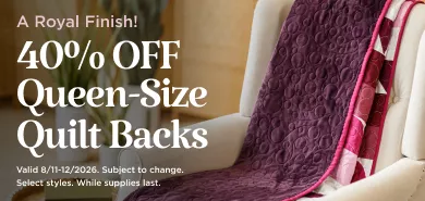 Queen Backing Sale