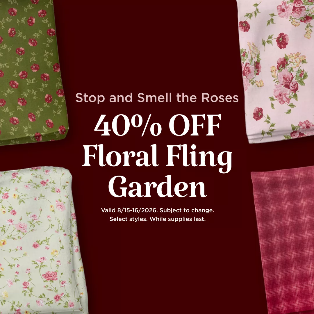 40% Off Floral Fling Garden
