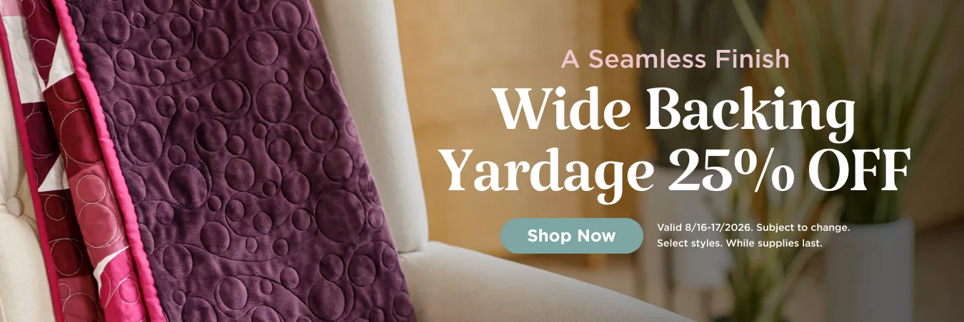 Wideback Yardage Sale