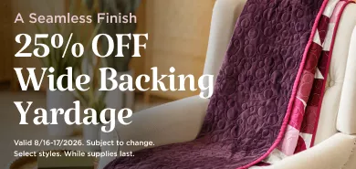 Wideback Yardage Sale