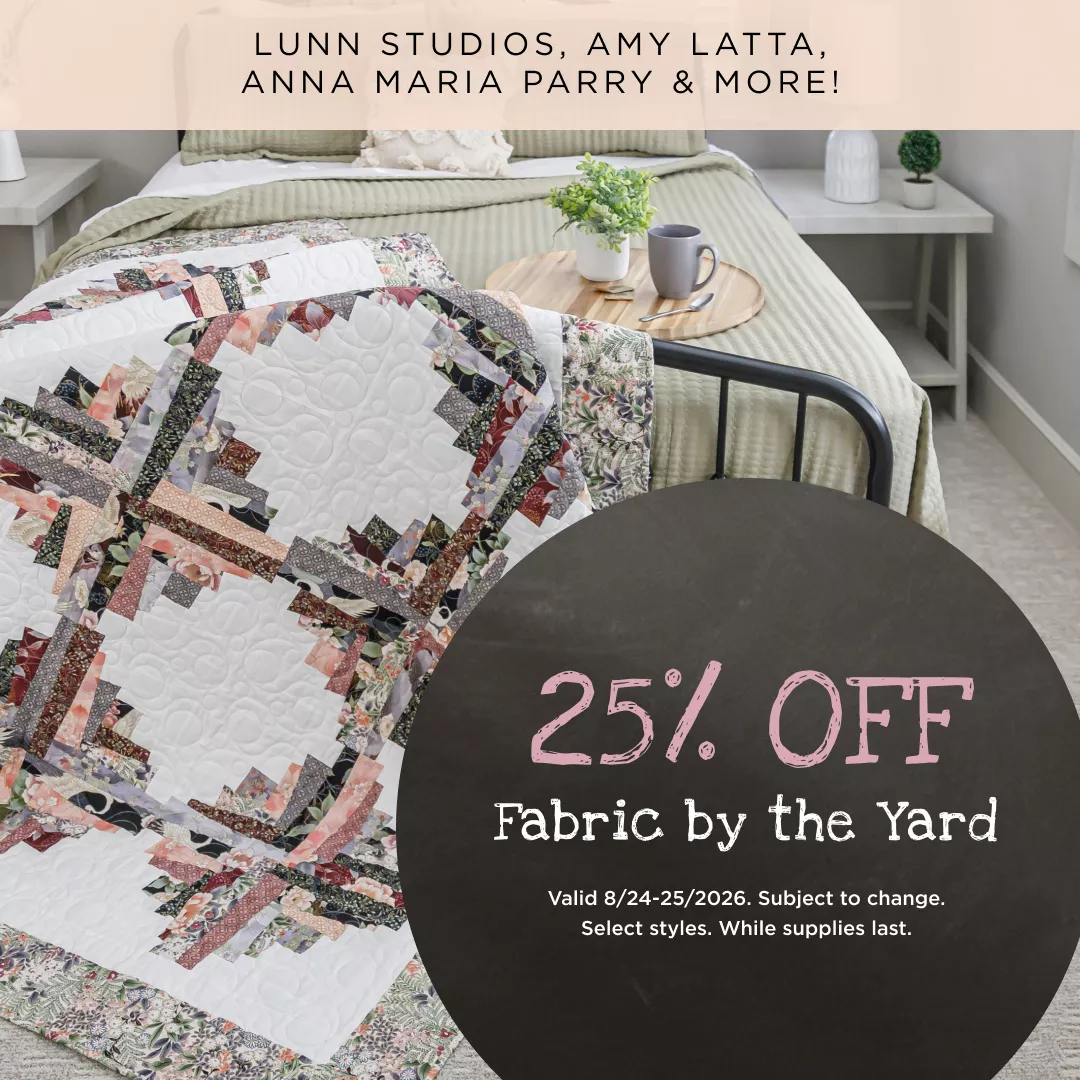 25% Off Fabric by the Yard