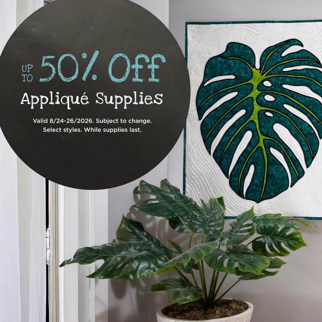 Up to 50% Off Applique Supplies
