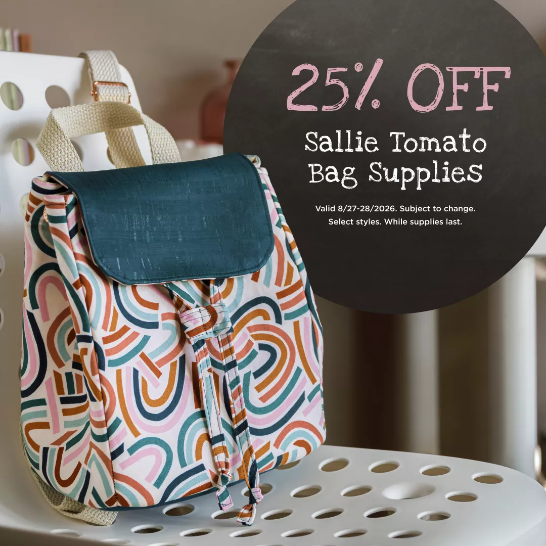 25% Off Sallie Tomato Bag Supplies