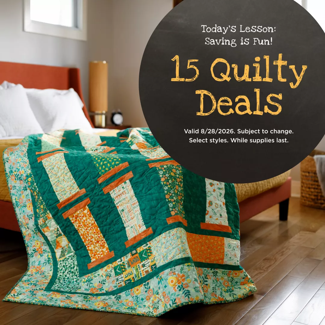 15 Quilty Deals