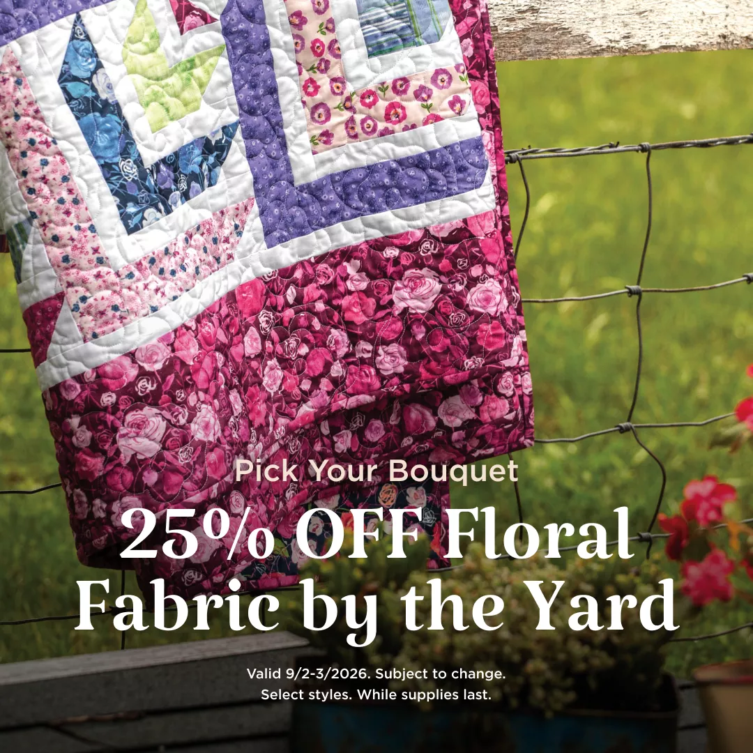 25% Off Floral Fabric by the Yard