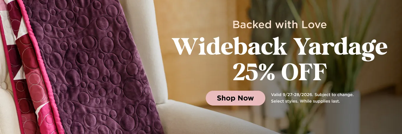 Wideback Yardage Sale