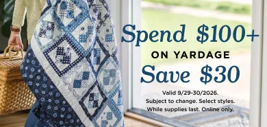 Fabric by the Yard Sale
