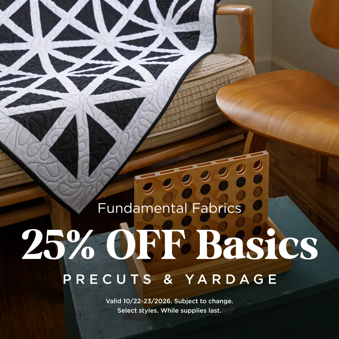 25% Off Solids & Basics Precuts & Yardage