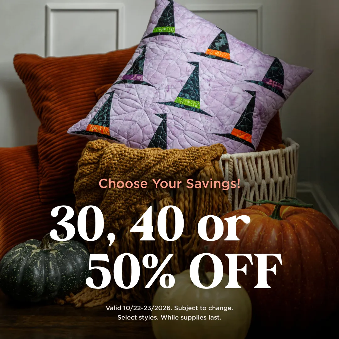 Choose Your Savings: 30%, 40% or 50% Off