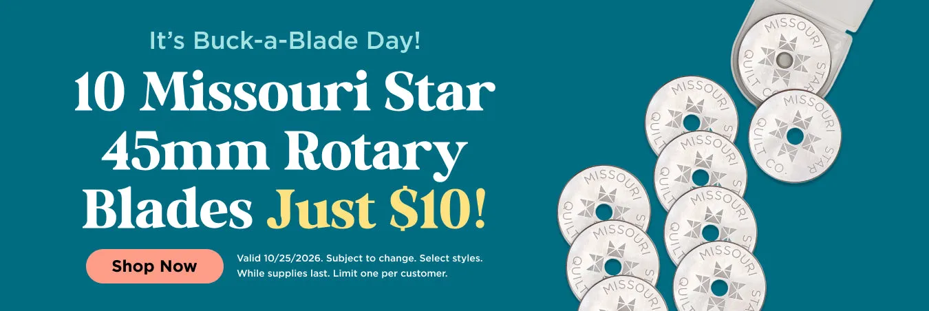 Buck-A-Blade Day: 45mm Rotary Blades 10-Pack $10