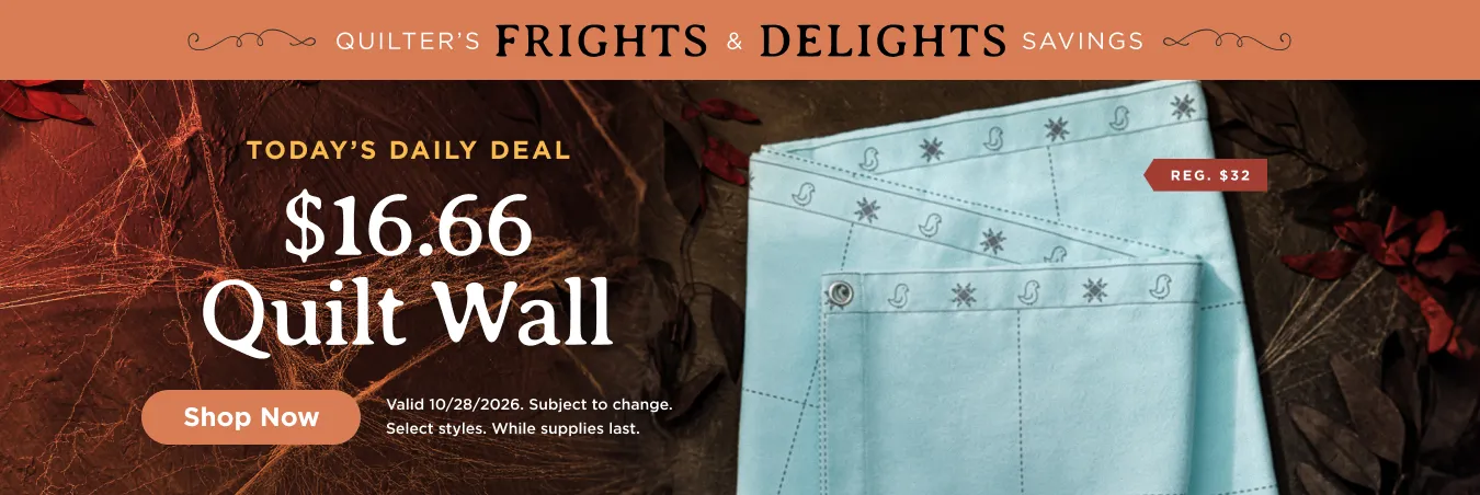 Frights & Delights Daily Deal: $16.66 Quilt Wall