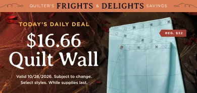 Frights & Delights Daily Deal: $16.66 Quilt Wall
