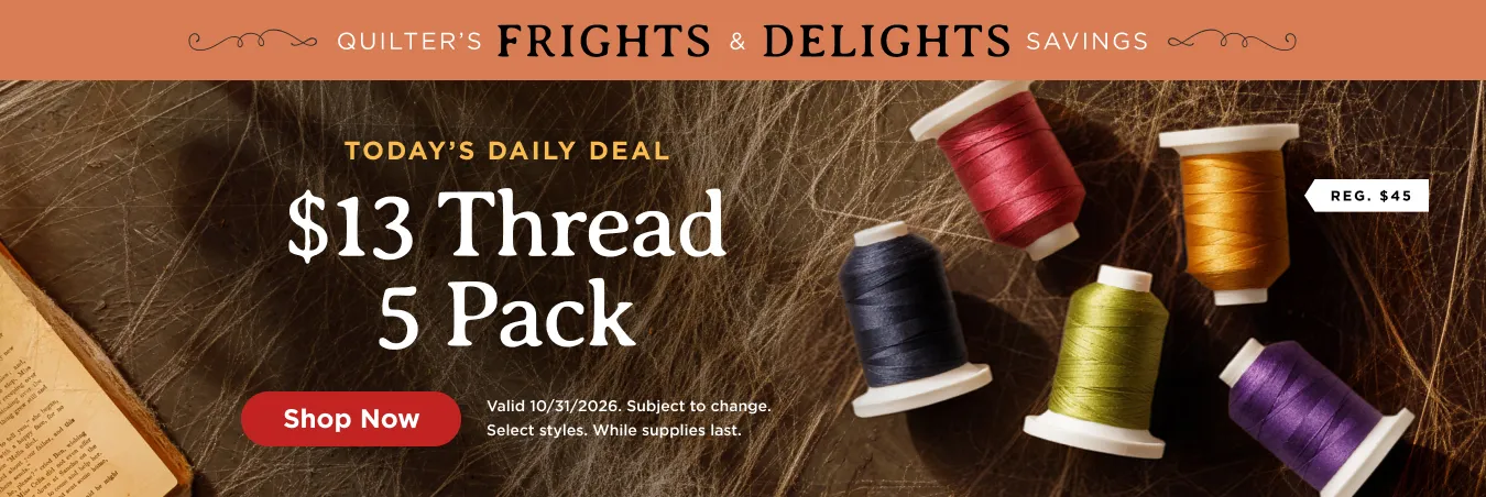 Frights & Delights Daily Deal: $13 Thread 5 Pack