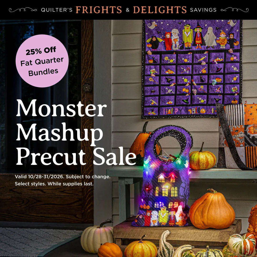 Monster Mashup Precut Sale: 25% Off Fat Quarter Bundles