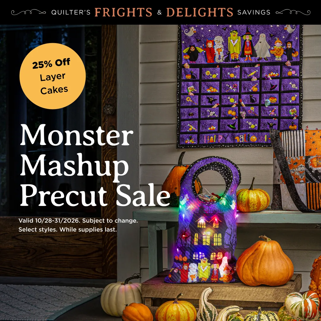 Monster Mashup Precut Sale: 25% Off Layer Cakes