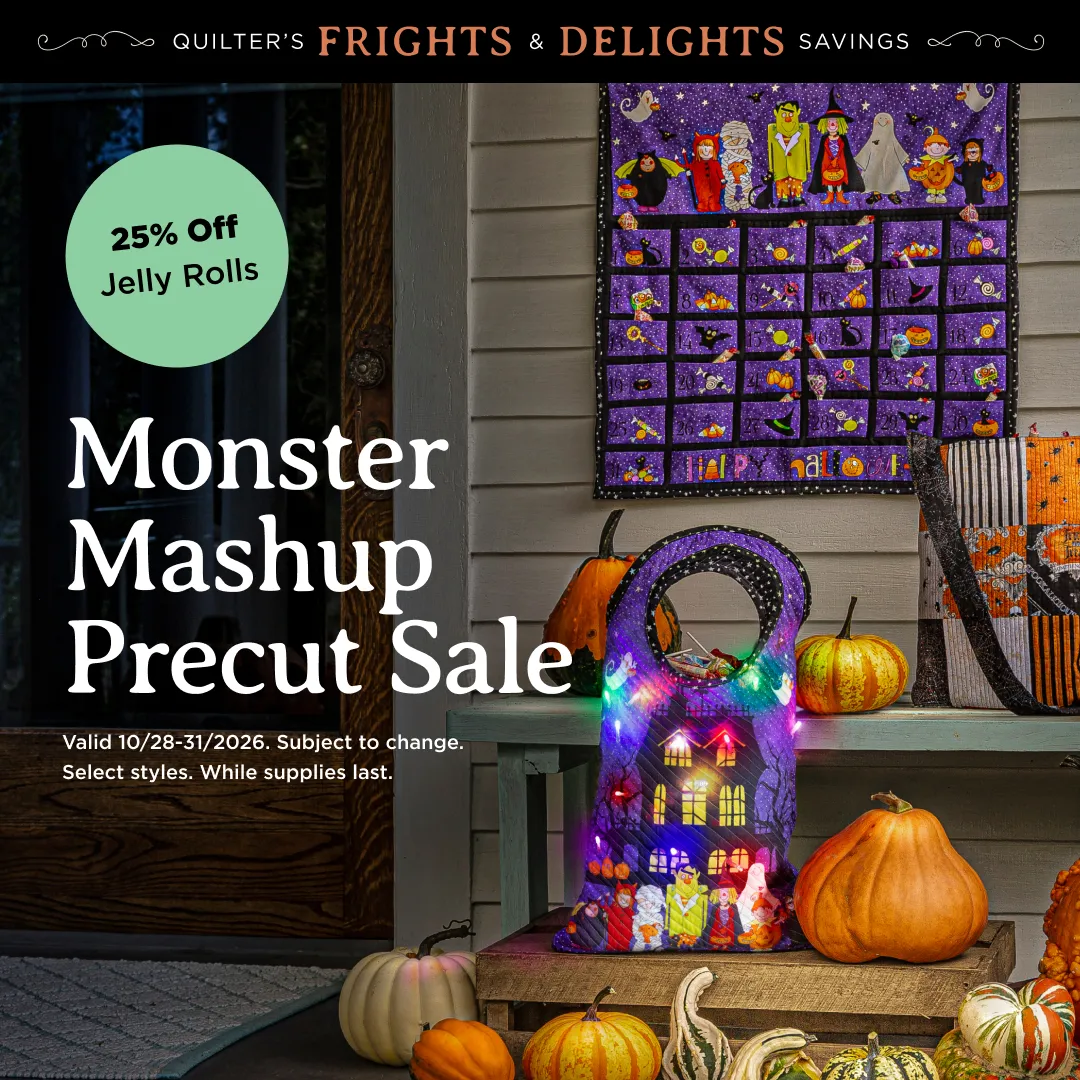 Monster Mashup Precut Sale: 25% Off Jelly Rolls