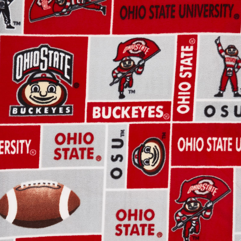 Fleece College - Ohio State Buckeyes Scarlet Yardage