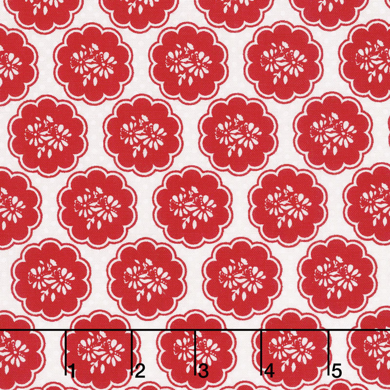 So Ruby - Scallop White Yardage