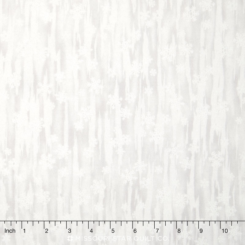 Forest Frost - Snowflakes Snow Metallic Yardage