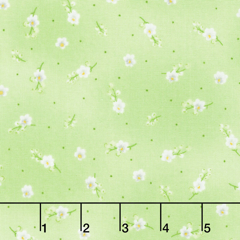 Greenery - Lily Buds Green Yardage