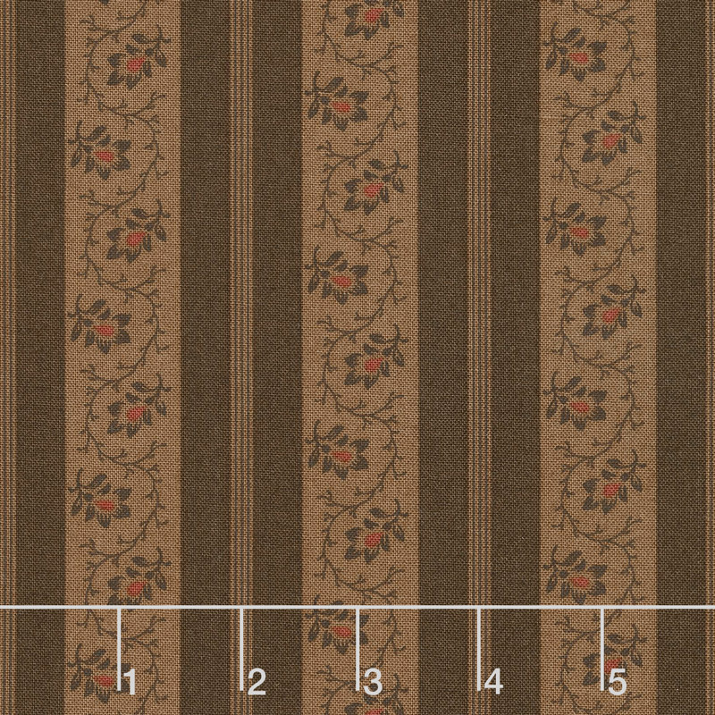 Spice It Up - Stripe Dark Brown Yardage