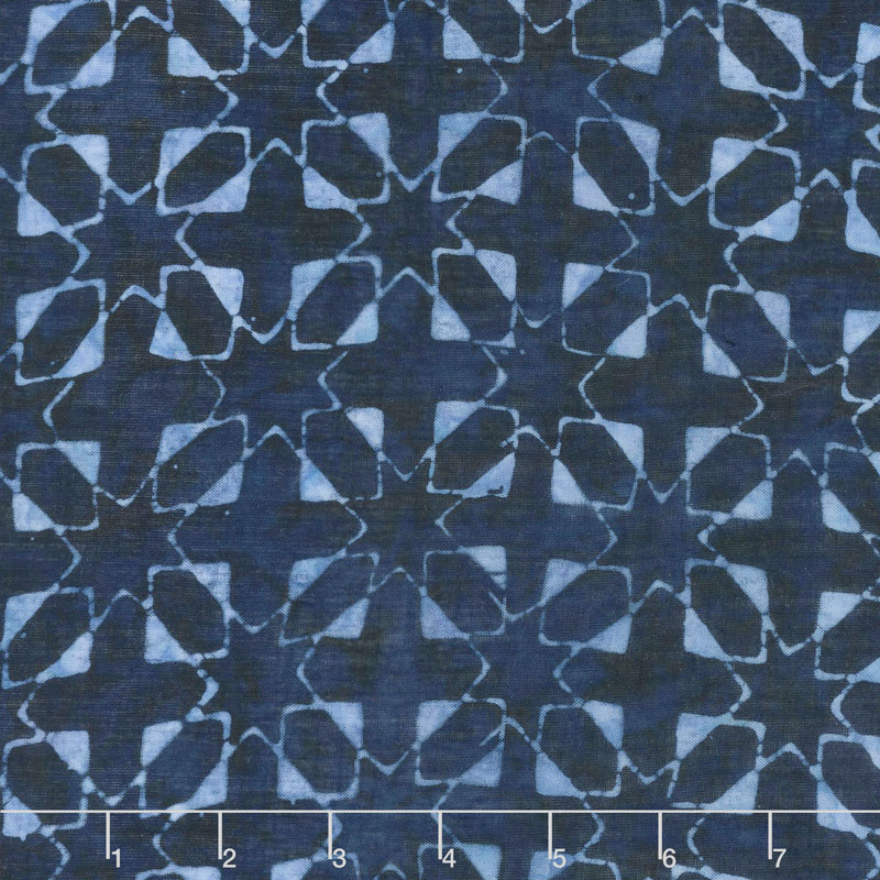 Calypso Rayon Batiks - Starbursts Midnight Yardage