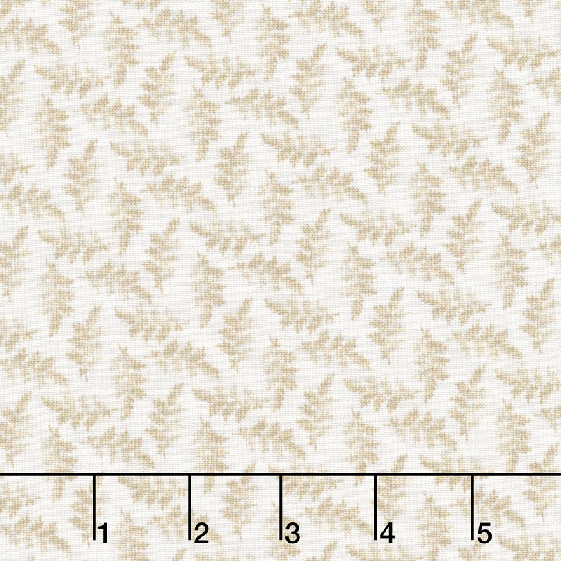 The Little Things - Variegated Leaves Natural Yardage