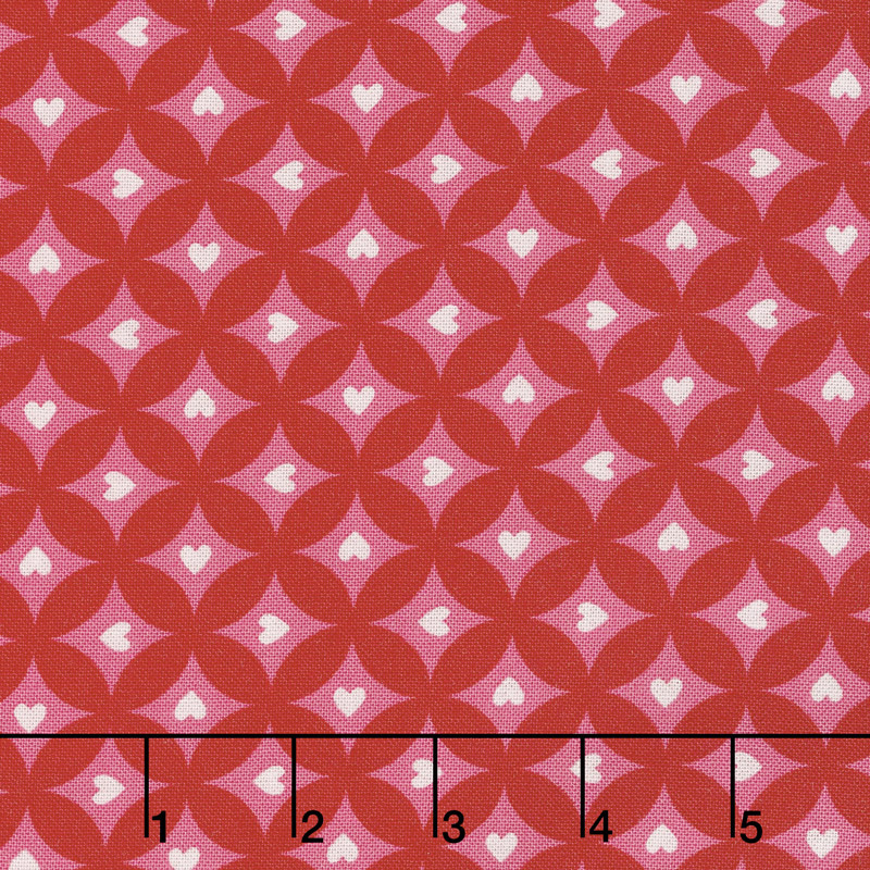 Love Grows - Circles of Love Playful Pink Yardage