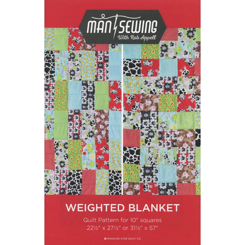 Man Sewing Weighted Blanket Pattern