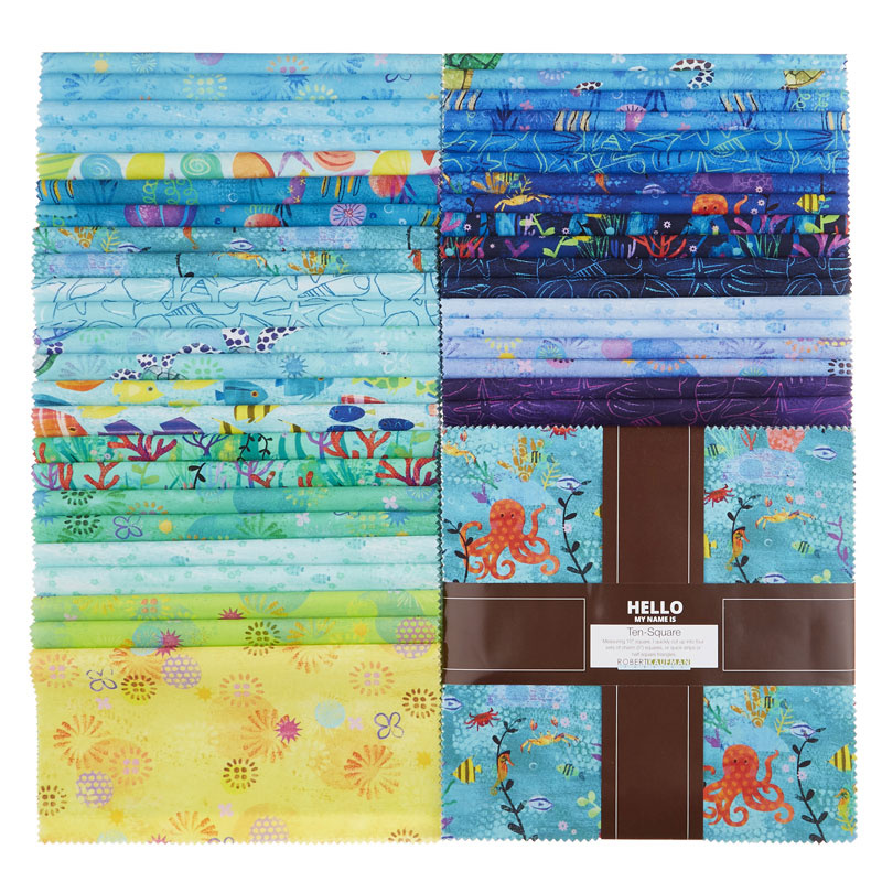 Octopus Garden Digitally Printed Ten Squares