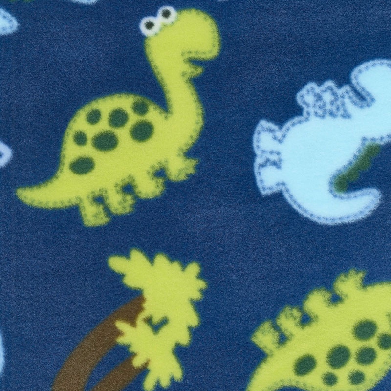 Winterfleece Prints Children - Big Dino Multi Fleece Yardage