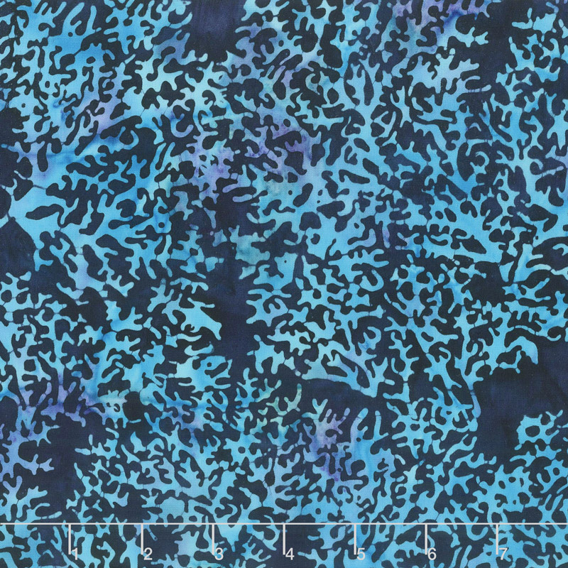 Crystal Sea Batiks - Coral Storm Yardage