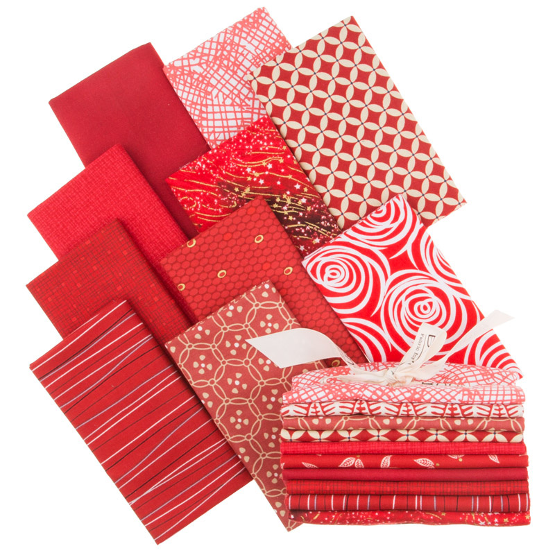 Color Spectrum Favorites Red Fat Quarter Bundle Benartex Fabric...