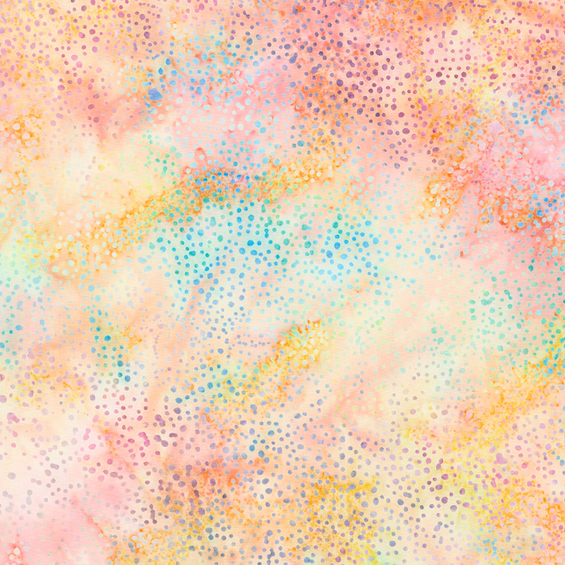 Abalone Batiks - Bubbles Cotton Candy Yardage