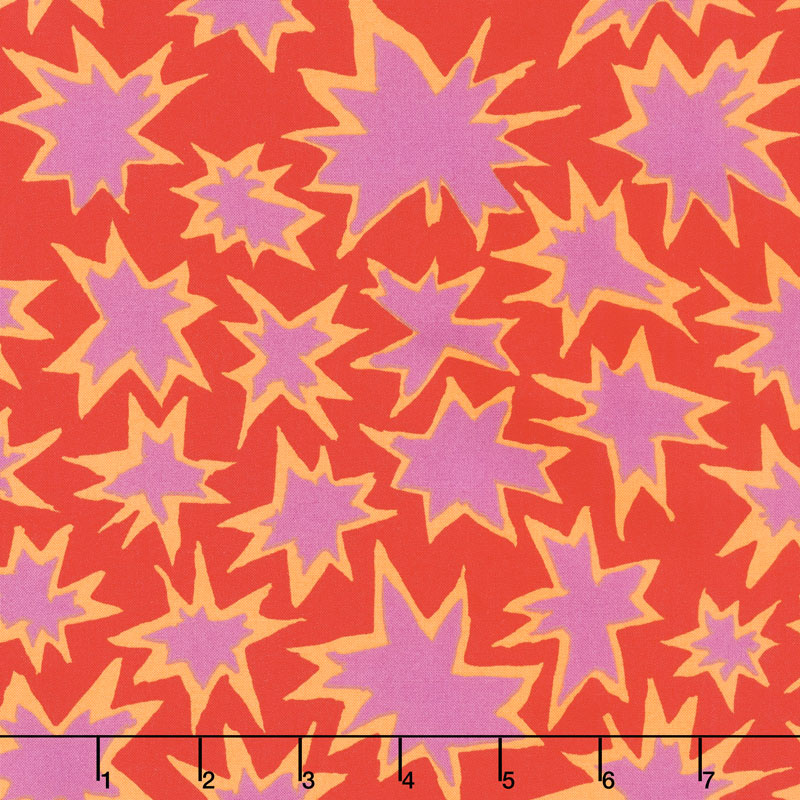 Kaffe Fassett Collective Spring 2019 - Bright Bang Orange Red Yardage