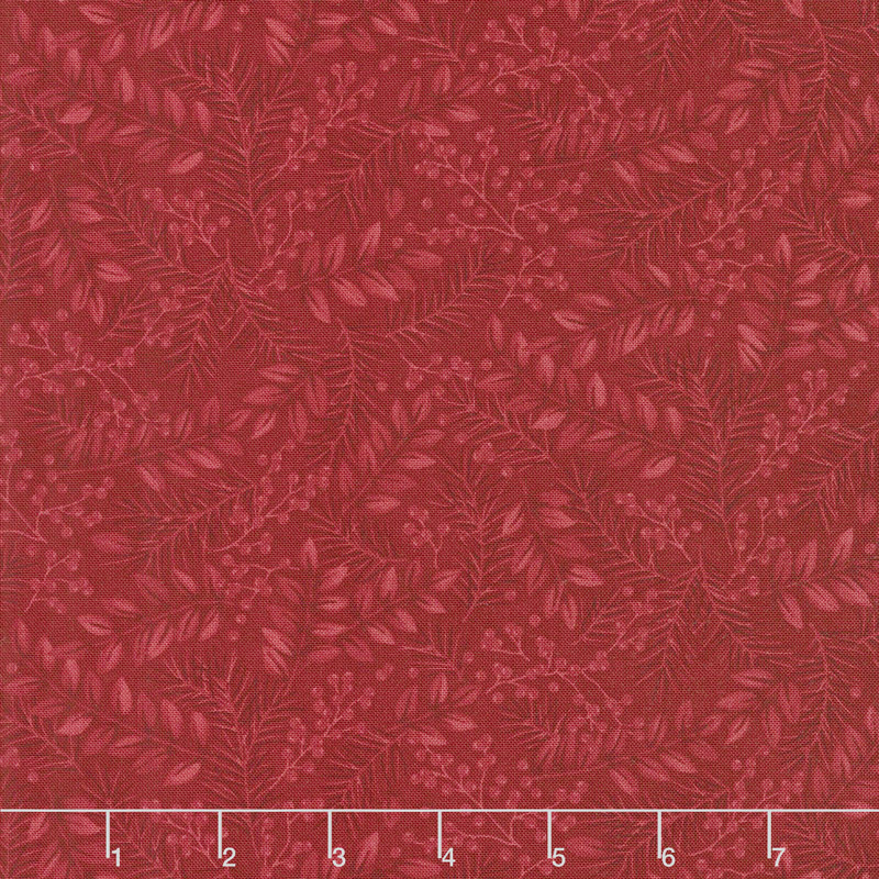 Winter Manor - Winter Greens Tonal Cardinal Yardage