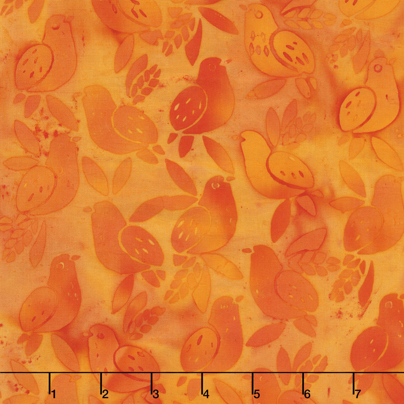 Summer Sizzle Batiks - Baby Birds Nasturtium Yardage
