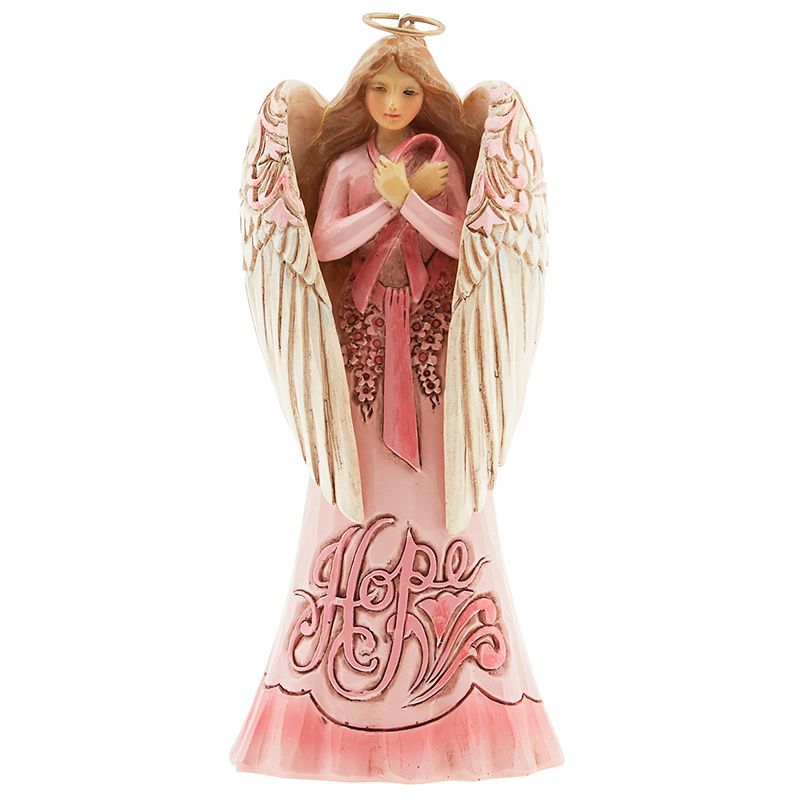 Jim Shore Heartwood Creek Breast Cancer Awareness Ornament