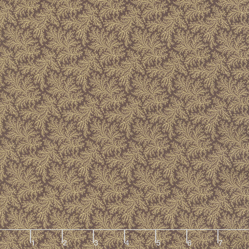 Baltimore House - Feathery Ferns Brown Yardage